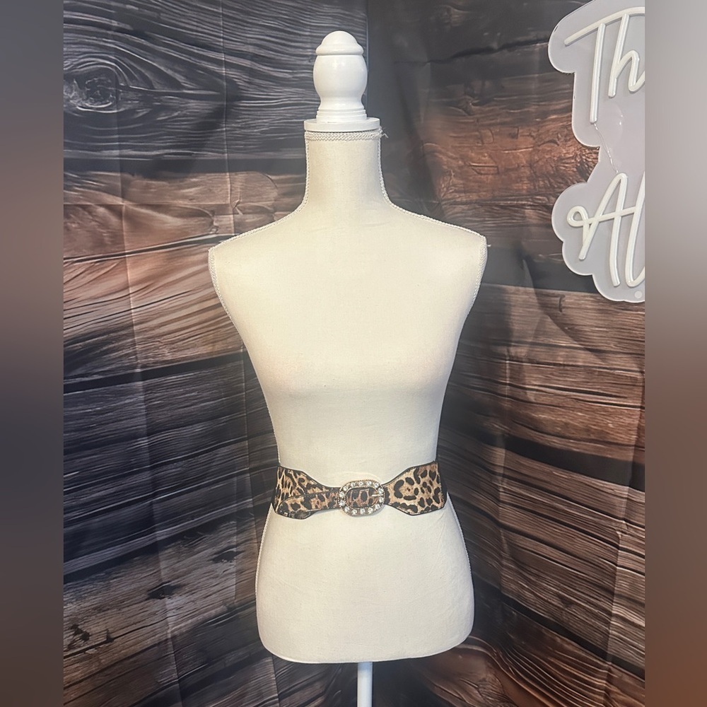 Leopard Print Waist Belt